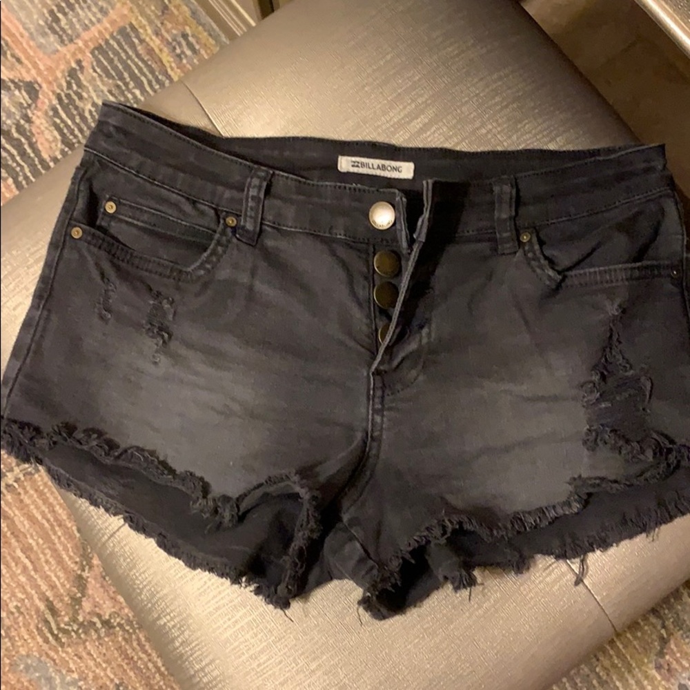 Billabong charcoal/black shorts size 27